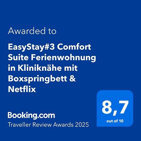 Easystay#3 Comfort Suite Ferienwohnung In Kliniknaehe Mit Boxspringbett & Netflix Bad Oeynhausen Εξωτερικό φωτογραφία